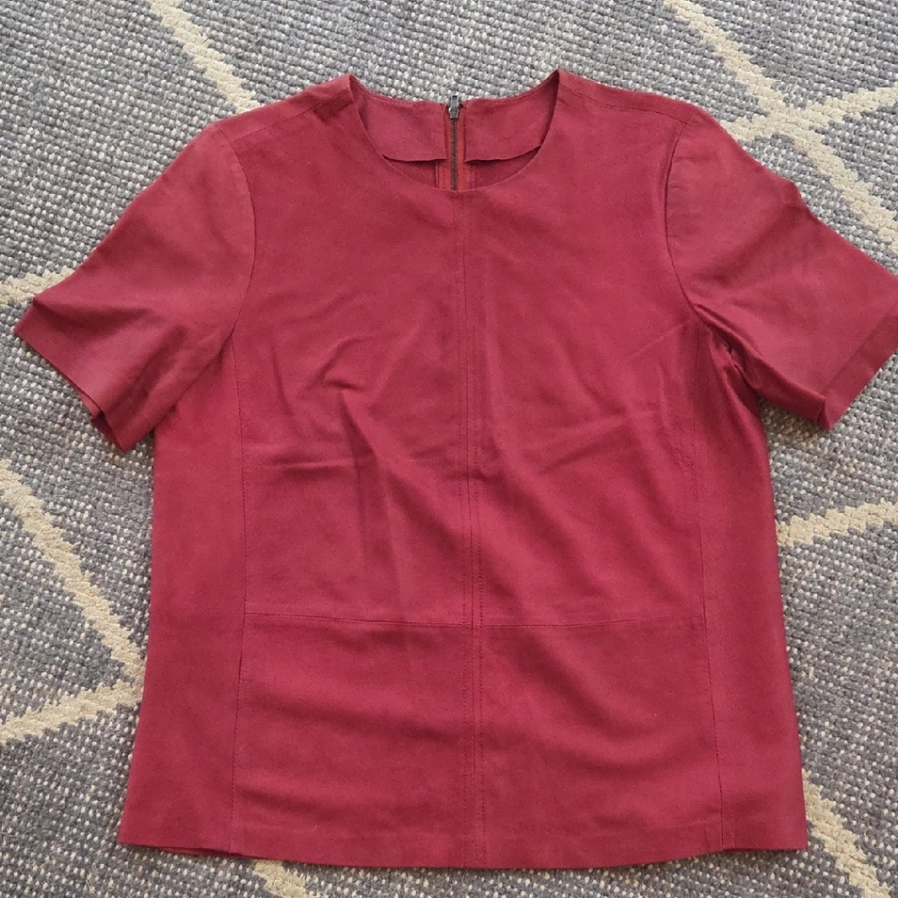 Truth and Pride Deep Red Short Sleeve Top
